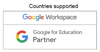 Countries supported for Google Workspace for Business by Nandyavart Consultancy Services